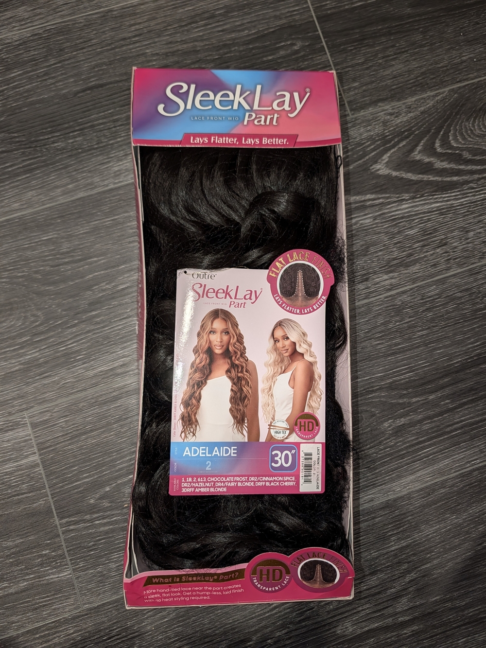 SleekLay Adelaide Synthetic Lace Front Wig - Black (Color 2) - Picture 3 of 11